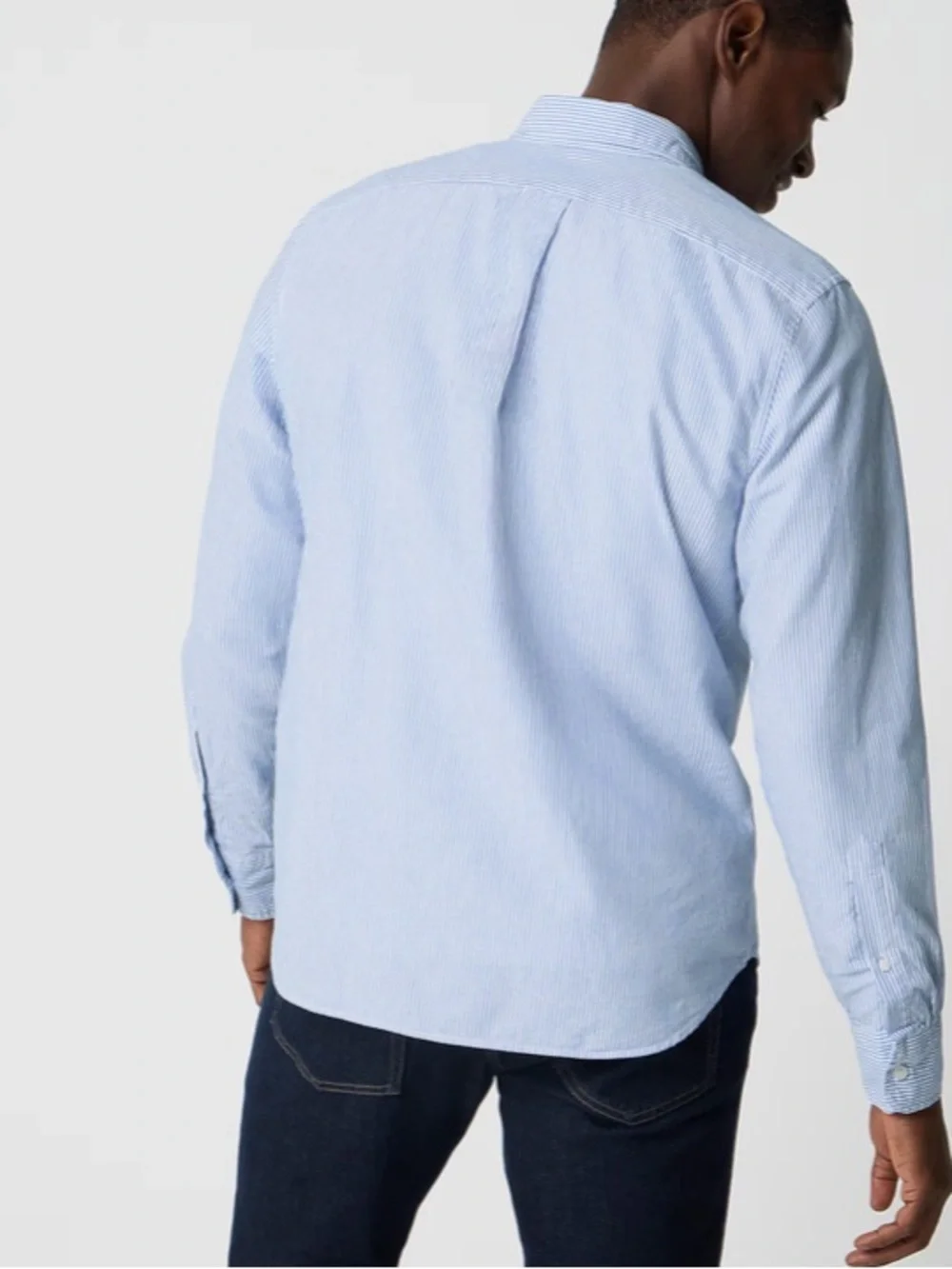 J crew bright Baltic stripe Classic-fit Everyday oxford shirt